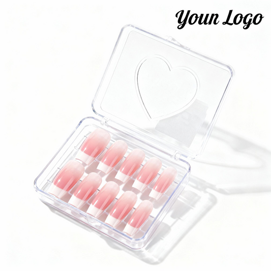 Custom Press-On Nail Packaging Boxes with Plastic Inner Tray (MOQ 1,000)