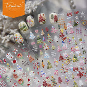 Christmas Sweet Party – Festive Bear Nail Art Stickers