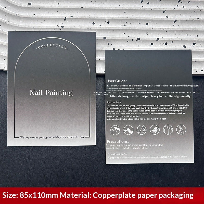 Custom Printed Display Cards for Press On Nail Packaging (MOQ=50)