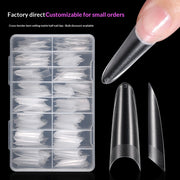 Pro Matte Collection: "Ballerina Half-Cover" – Small Batch Custom Matte Half-Cover Ballerina Nail Tips