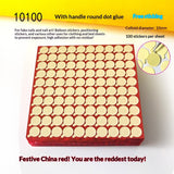 Crystal adhesive strips for press-on nail display cards