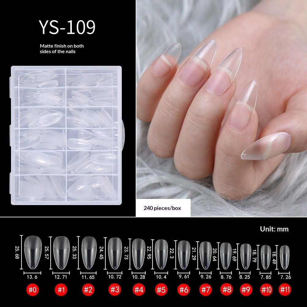 365nails: "Matte Seamless Nail Tips" – Multi-Shape Nail Extensions (YS-101 to YS-176)