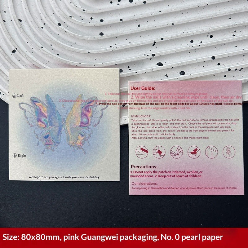 Classic White Display Cards for Press On Nail Sets (MOQ=50)