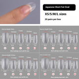 Nail Tips Special nail pads for press on nails, 200 pcs without engraving and grinding, standard size sub-size patch, fake nail manicure.