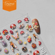 Holographic Butterfly Nail Stickers – 5D Embossed Shimmer Set