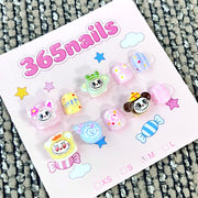 365nails: 사탕나라 카니발 — 3D 캐릭터 수제 숏 네일