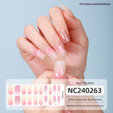 Semi-Cured Gel Nail Strips Floral Star Heart Cow-Print Mix Design (MOQ=3)