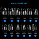 365nails Cross-Border Half-Matte Nail Tips | 2 Specifications, Factory Direct with Small MOQ