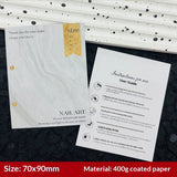 Custom Printed Display Cards for Press On Nail Packaging (MOQ=50)