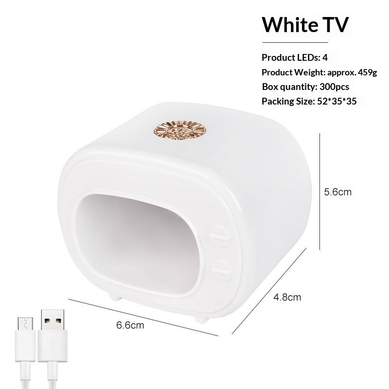 "Mini C-Shape Single Finger UV/LED Nail Lamp" - Fast Curing Press-On Tool