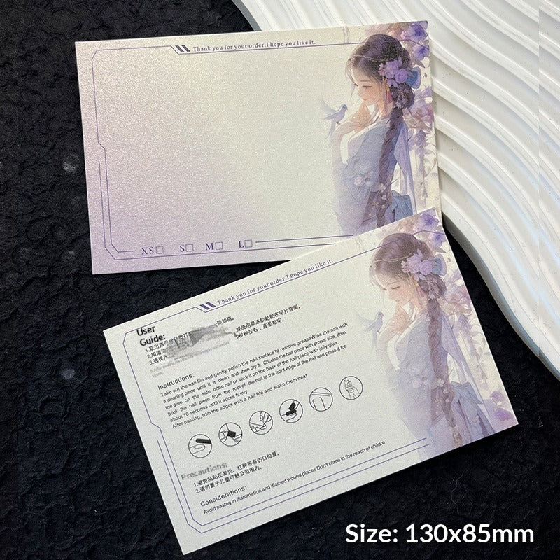 Horizontal Textured Press On Nail Display Cards (MOQ=50)
