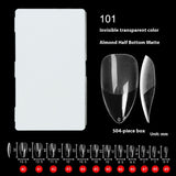 Nail Tips nail pads are light and seamless 504 pieces of porcelain white boxed semi-matte, free of engraving and grinding, press on nails pads, patches, fake nails.