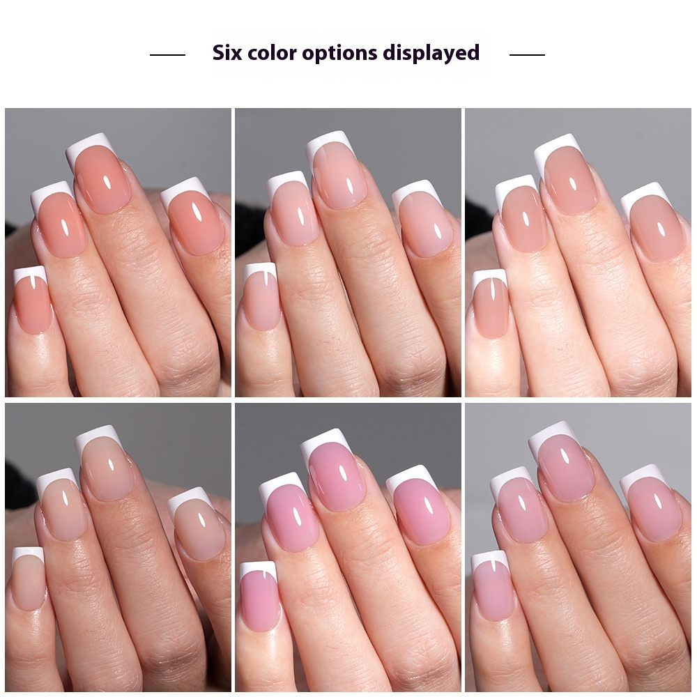 New press on nails French Ultra-thin Short Square False Nails 32 pieces Simple Removable Extension Patch Nail Art