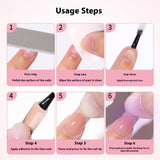 Nail Tips French press on nails  explosion five-color rectangular versatile removable patch manicure 150 pieces fake nail piece