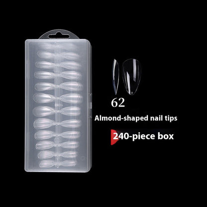 Nail Tips Press on nails pads Transparent and seamless 504 pcs Boxed fake nails Full size Short ballet full sticker Half sticker Trapezoidal nail pads