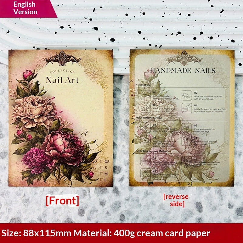 European Style Display Cards for Press On Nail Sets (MOQ=50)