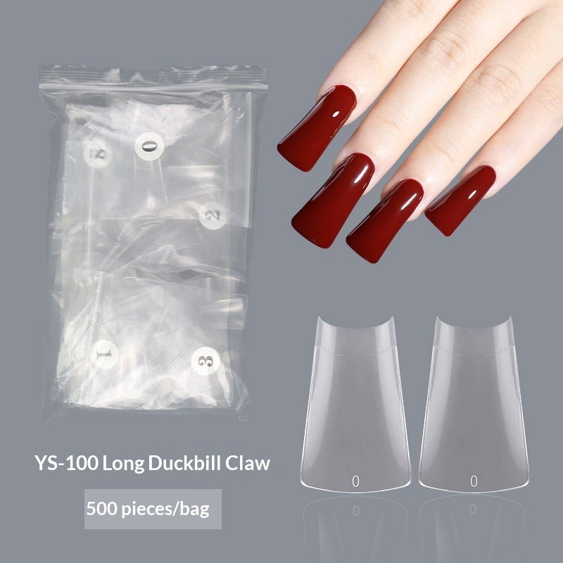 Drama Collection: "YS-100 Long Duck" – Long Duck Bill Nail Tips (500pcs Bag)