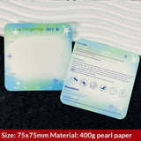 Pearl Finish Display Cards for Handmade Press On Nails (MOQ=50)