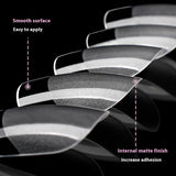 Nail Tips Semi-matte nail piece, short square, seamless, cut-free press on nails piece, short transparent full patch, manicure fake nail