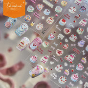3D Cake Party – Sweet Dessert Nail Art Stickers