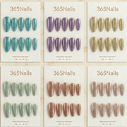 "Elegant Almond" - Glitter Handmade Nails (6 Colors Available)