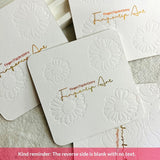 Embossed Cotton Paper Display Cards for Press On Nails (MOQ=50)