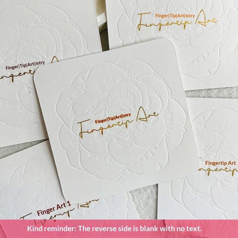 Embossed Gold Foil Display Cards for Press On Nails (MOQ=50)