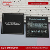 Classic White Display Cards for Press On Nail Sets (MOQ=50)