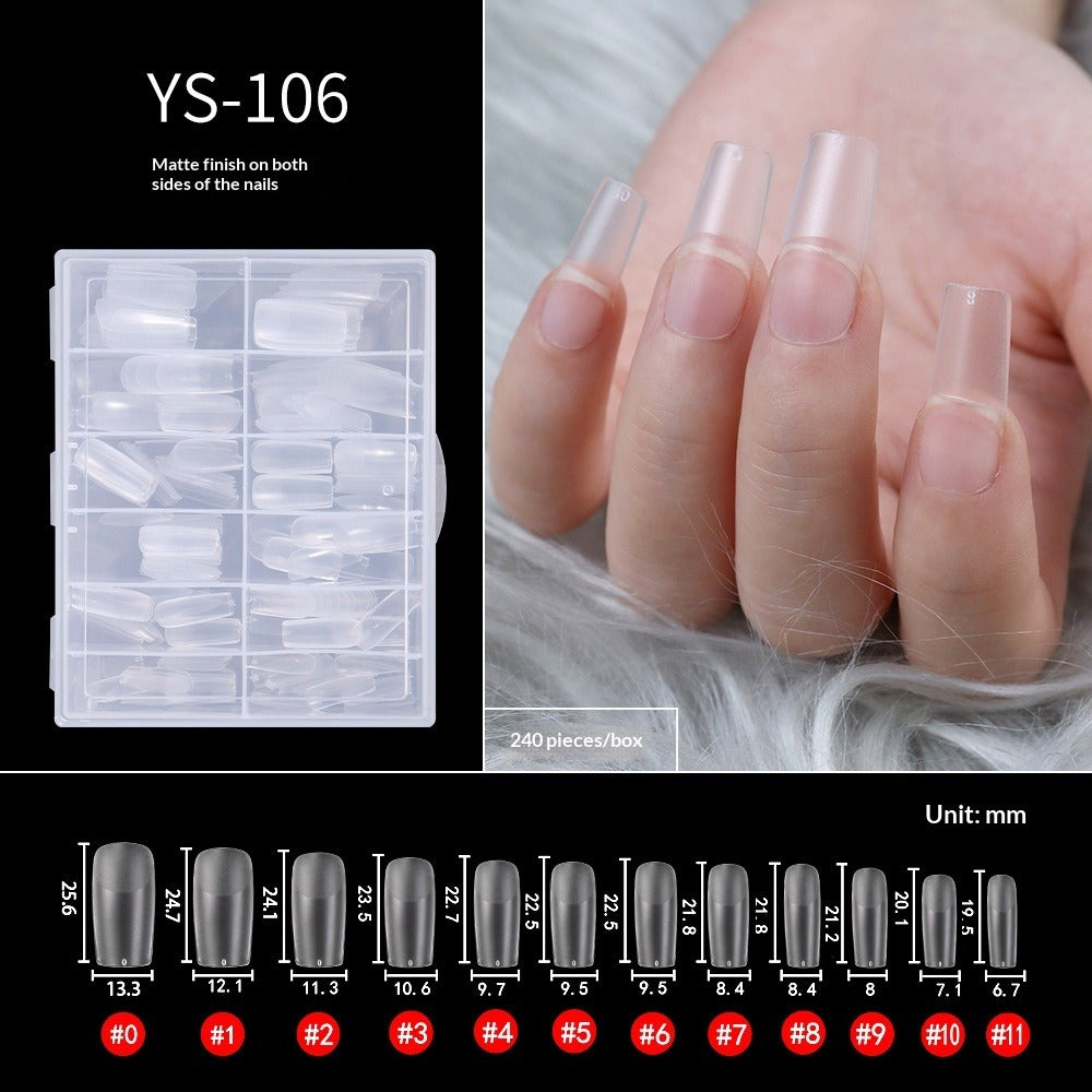 365nails: "Matte Seamless Nail Tips" – Multi-Shape Nail Extensions (YS-101 to YS-176)