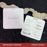 Square Minimal Display Cards for Handmade Press On Nails (MOQ=50)