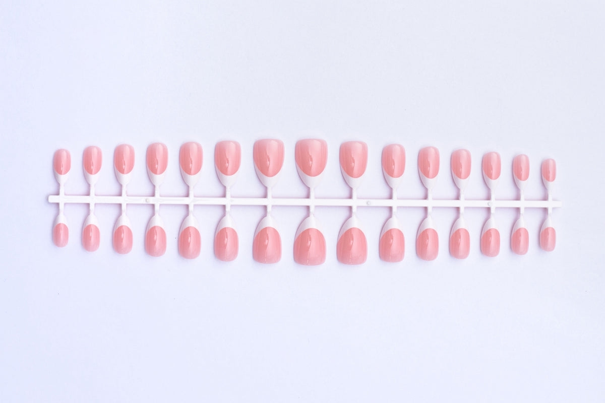 Naidu 30-Piece Double-Layer French Press-On Nails - 16 Color Options