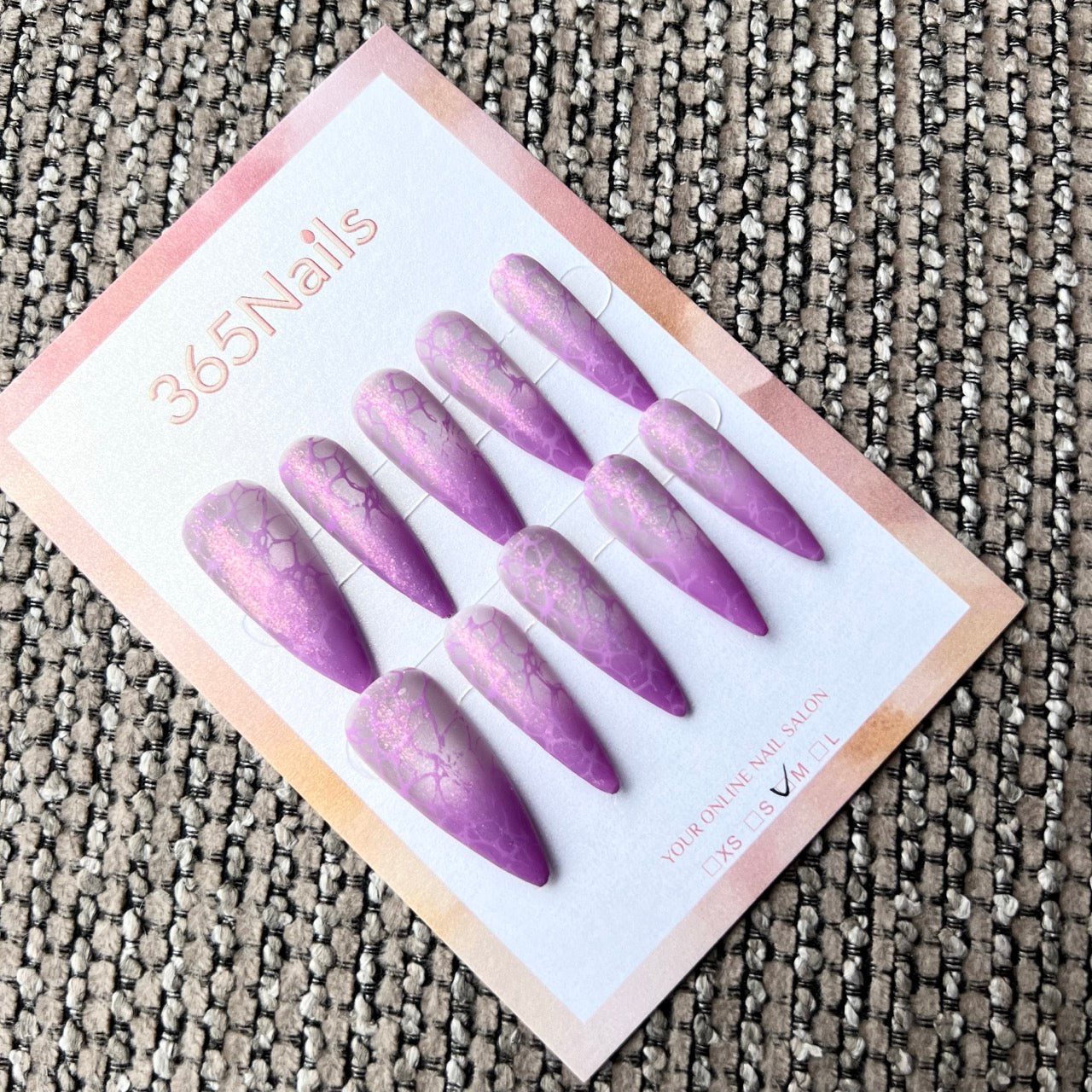 365nails：「迷幻裂紋漸層」 – 手工製穿戴甲（哥德龐克／藝術潮流）