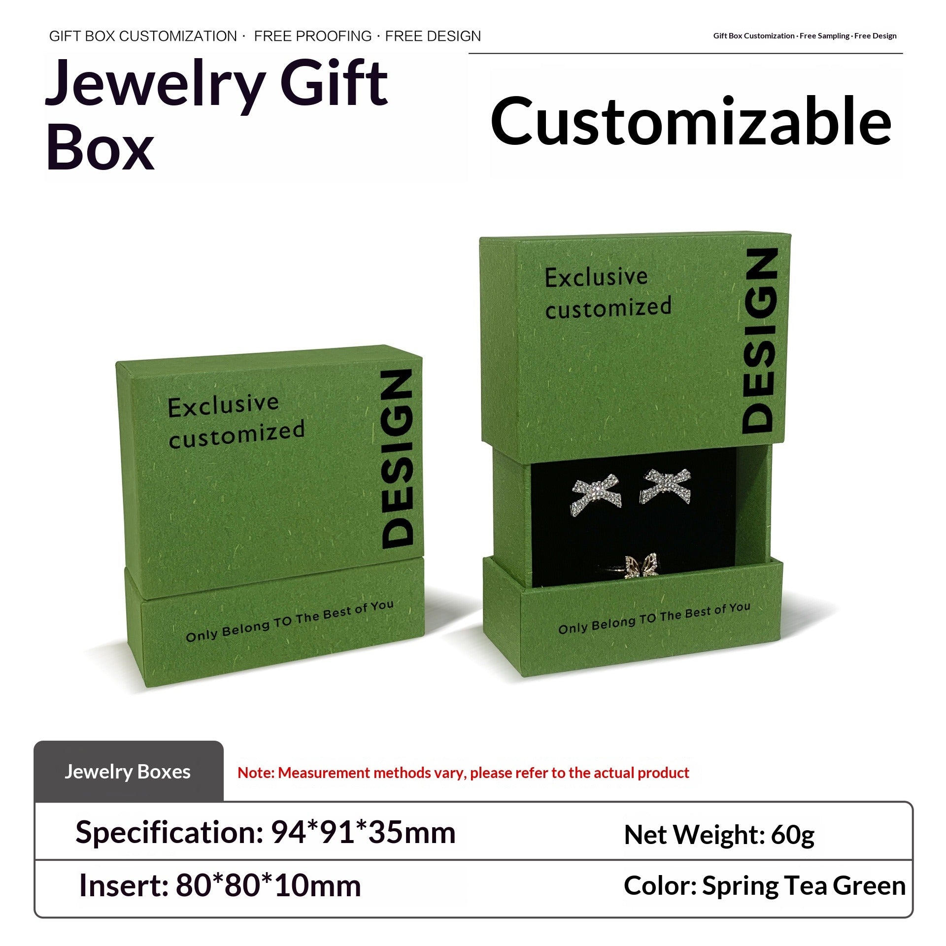 Luxury Drawer Jewelry Packaging Gift Box (MOQ=10)
