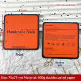 Galaxy Black Display Cards for Press On Nail Collections (MOQ=50)