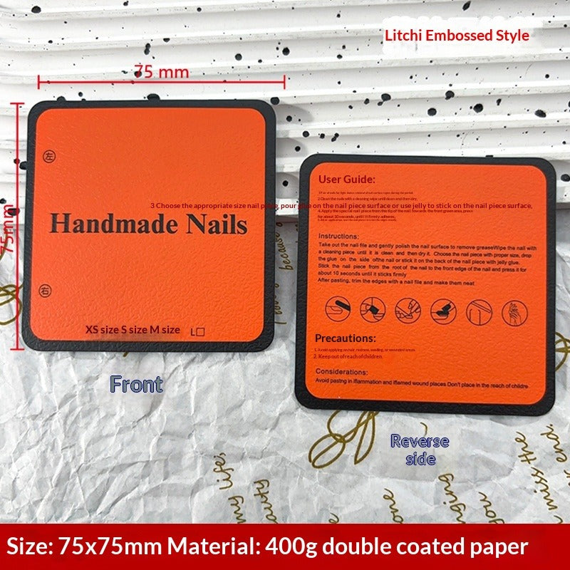 Galaxy Black Display Cards for Press On Nail Collections (MOQ=50)