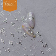 全息華麗指甲貼 — 5D 浮雕夢幻珠寶套組