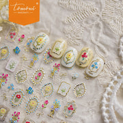 Vintage Floral Frame & Vase – 5D Embossed Antique Accent Set