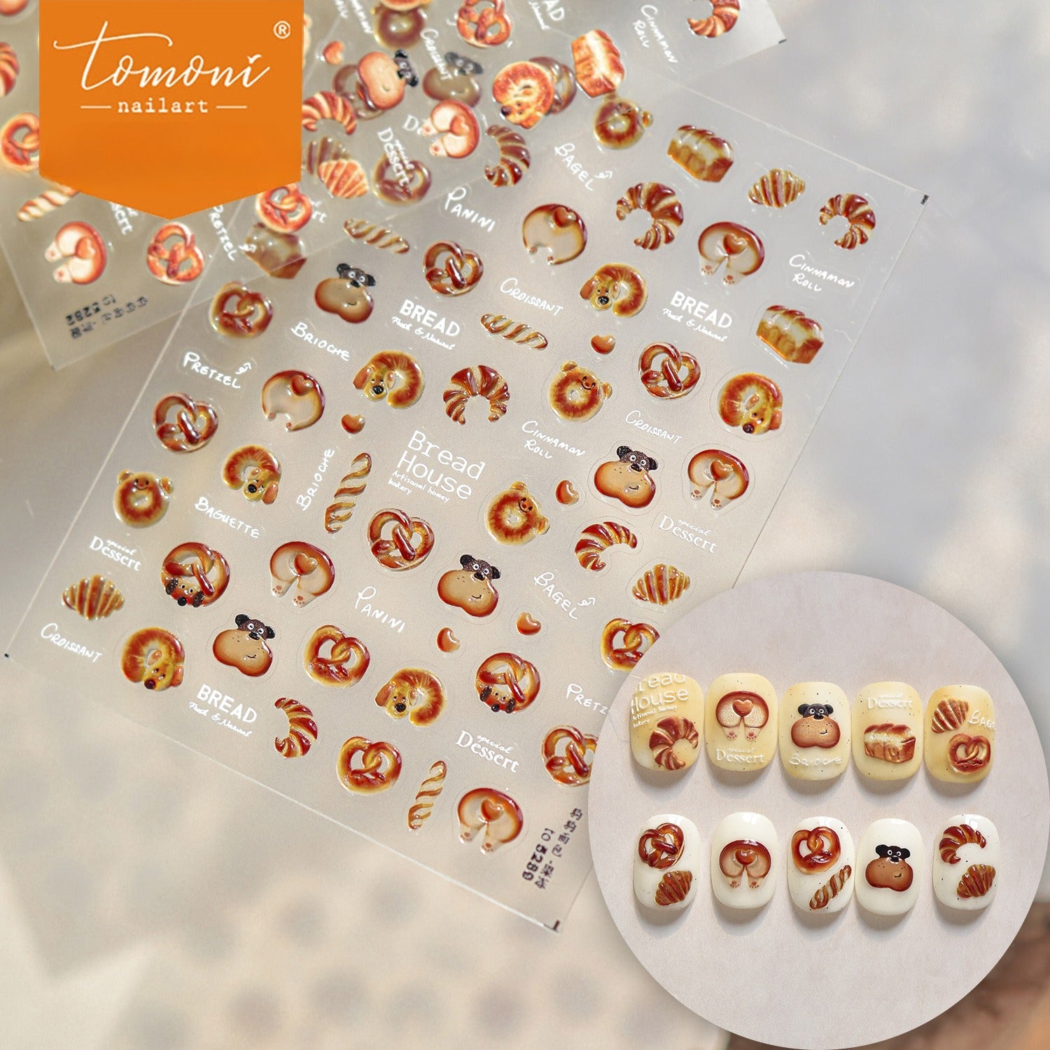 Bread House – Foodie Nail Art Accent Set