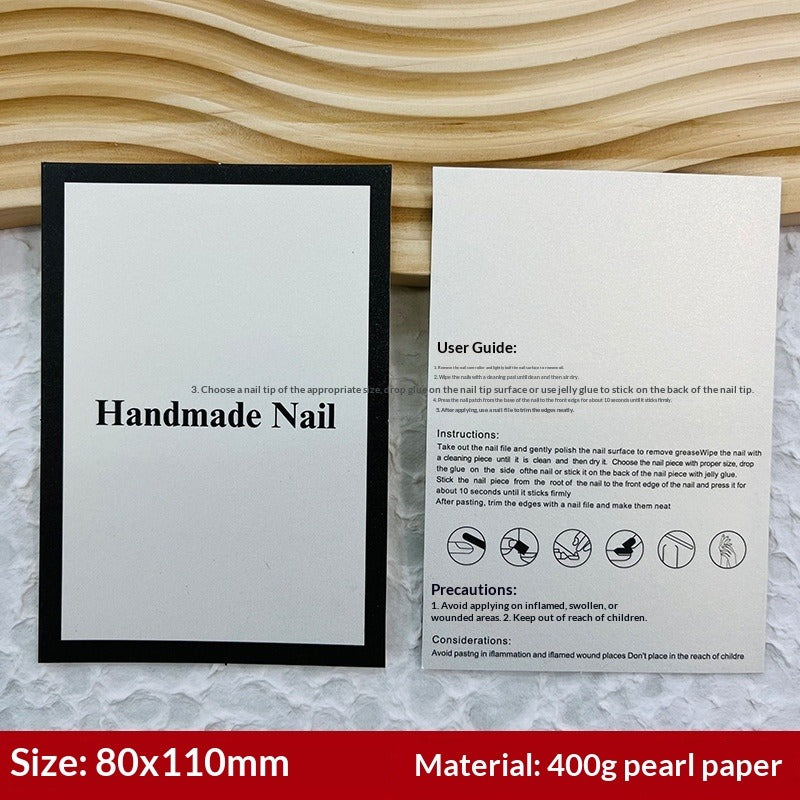 Galaxy Black Display Cards for Press On Nail Collections (MOQ=50)