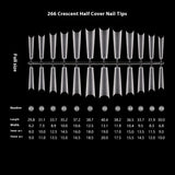 Nail Tips Transparent nail piece wholesale 30 pieces, full number, light and thin, full sticker, trapezoidal non-marking, wear-free patch, frosted nail piece