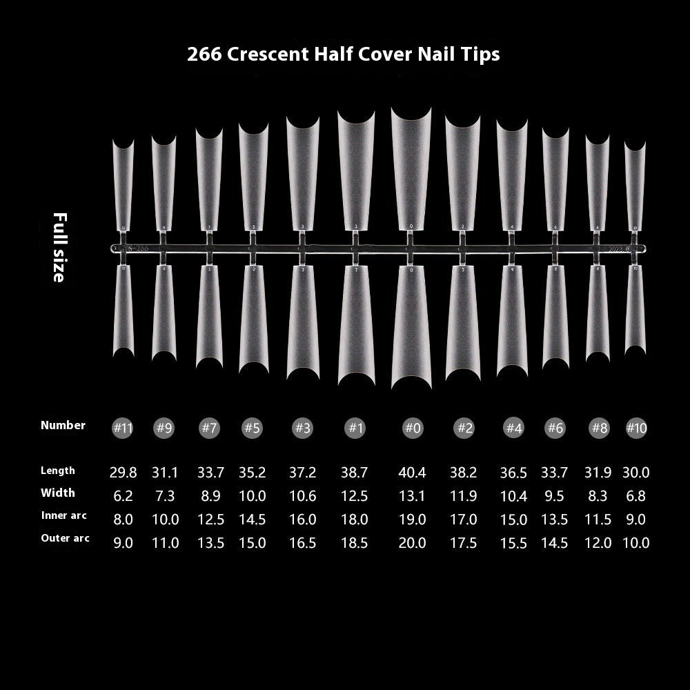 Nail Tips Transparent nail piece wholesale 30 pieces, full number, light and thin, full sticker, trapezoidal non-marking, wear-free patch, frosted nail piece