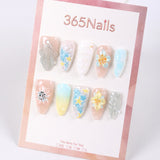 365Nails Sea Breeze Blossom 3D Press-On Nails