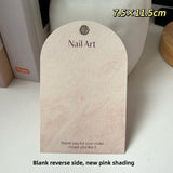 Vanilla Paper Nail Display Card for Press-On Nails – Minimalist Neutral Packaging