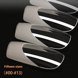 Nail Tips exclusive for seamless press on nails extension nail piece French transparent nail fake nail patch finished nail art 120 pieces