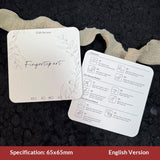 Embossed Cotton Paper Display Cards for Press On Nails (MOQ=50)