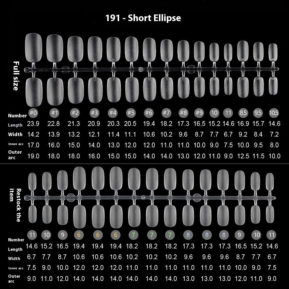 Nail Tips Transparent nail piece wholesale 30 pieces, full number, light and thin, full sticker, trapezoidal non-marking, wear-free patch, frosted nail piece