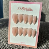 Honey Nude Dragon Claw Stiletto Almond Nude Handmade Dragon Nails