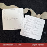 Square Minimal Display Cards for Handmade Press On Nails (MOQ=50)