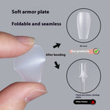 Nail Tips press on nails pads, matte 240 pieces, full stickers, transparent oval trapezoidal non-marking, no-grinding patches, nail pads