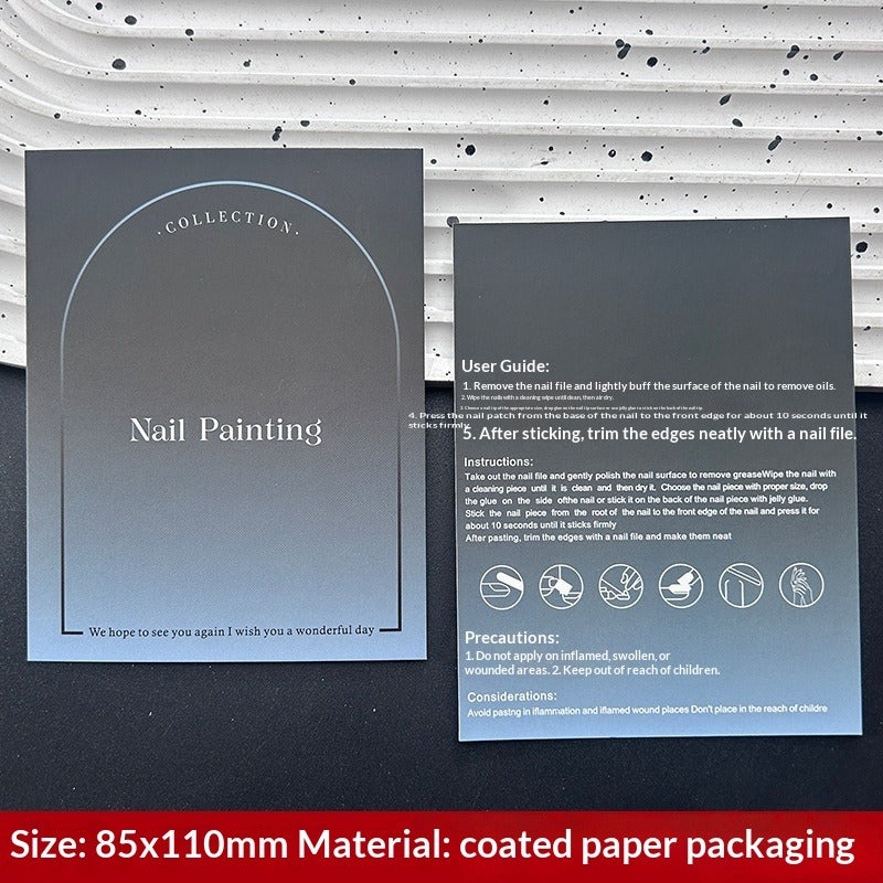 Custom Printed Display Cards for Press On Nail Packaging (MOQ=50)